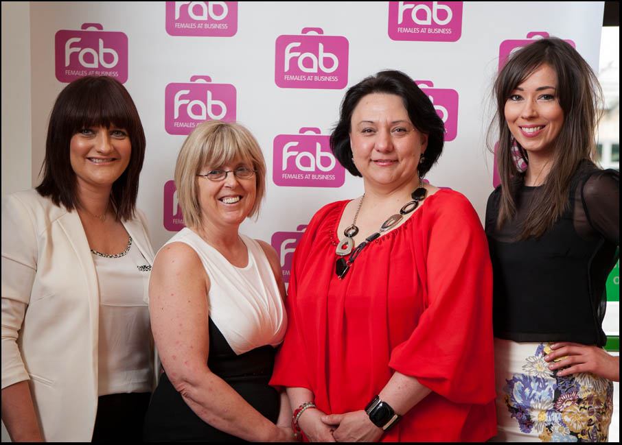 Joyce O'Carroll, Wigworld, Anne Doyle, WRH (Cystic Fybrosis), Tetyana Zhemerdyey, Glorius Sushi, & Claire McAlister, Workhouse Studios, at the annual FAB Waterford Women in Business Awards on Friday, 17th May, 2013 in Dooley’s Hotel, Waterford.